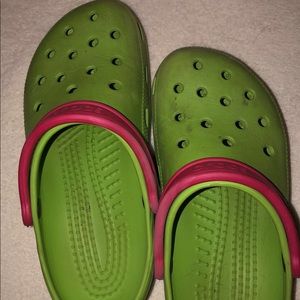 Watermelon crocs